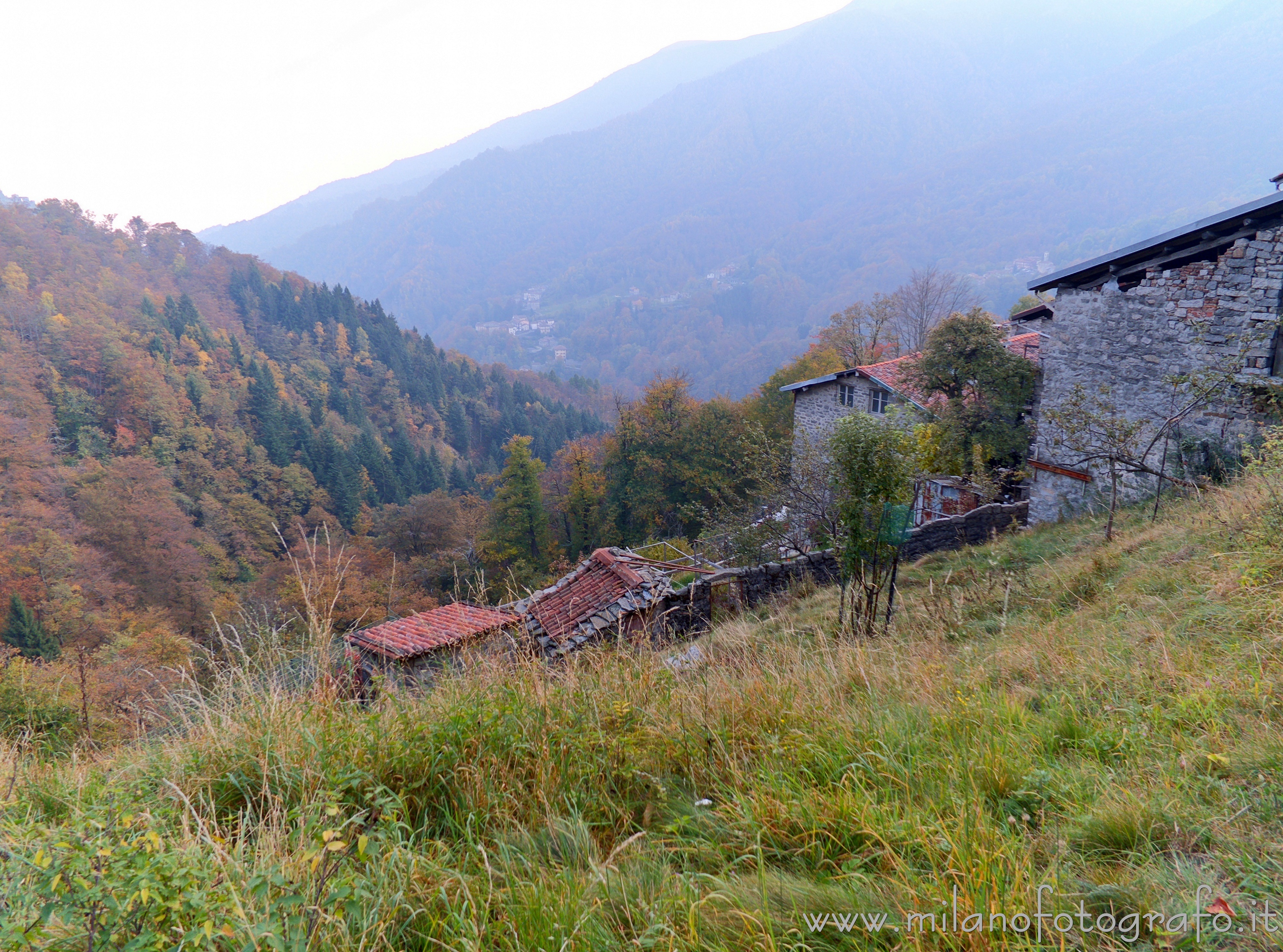 Campiglia Cervo (Biella, Italy) - Sight on the Cervo Valley from the fraction Sassaia